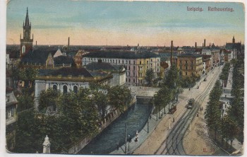 AK Leipzig Rathausring 1910