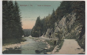 VERKAUFT !!!   AK Böhrigen in Sachsen Partie im Striegistal mit Angler 1908