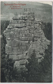 AK Schierke Schnarcherklippe Oberharz b. Wernigerode 1910
