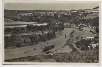VERKAUFT !!!   AK Foto Saalburg Saale Blick vom Künsdorfer Berg Ebersdorf 1931
