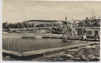 VERKAUFT !!!   AK Foto Löbejün Schwimmbad b. Wettin 1960