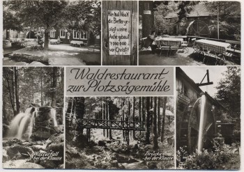 AK Mehrbild Loffenau Waldrestaurant zur Plotzsägemühle b. Herrenalb 1967