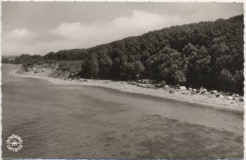 AK Foto Ostseebad Eckernförde Steilküste mit Zeltplatz 1960