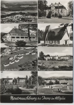 AK Mehrbild Neutrauchburg bei Isny im Allgäu Freibad Spazierweg ... 1972