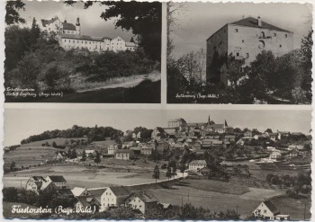 AK Mehrbild Fürstenstein Bayerischer Wald Englburg Suldenburg Ortsansicht 1960