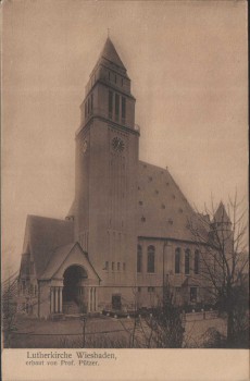 AK Lutherkirche Wiesbaden erbaut von Prof. Pützer 1910