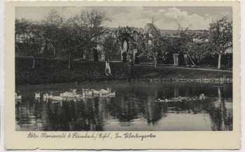 AK Foto Abtei Mariawald b. Heimbach Eifel Im Klostergarten mit Mönchen 1935