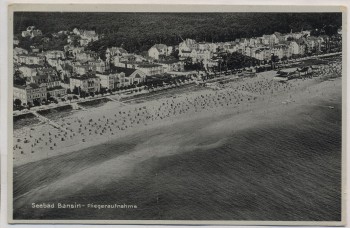 AK Foto Ostseebad Bansin Fliegeraufnahme 1933