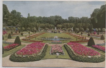 AK Foto Stuttgart Offizielle Postkarte Nr. 14 Württbg. Gartenbauaustellung Früherer königl. Privatgarten 1924