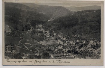 AK Foto Bergzabern an der Weinstrasse Flugzeugaufnahme Ortsansicht 1943