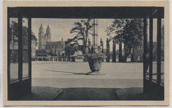 AK Magdeburg Durchblick zum Ehrenhof 1920