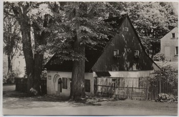 AK Foto Marienberg Erzgebirge Das Lindenhäus'l 1962