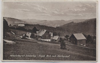AK Höhenluftkurort Schellerhau im Erzgebirge Blick nach Oberkipsdorf b. Altenberg 1930