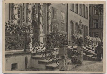 AK Danzig Beischläge auf dem Langen Markt Gdańsk Polen 1940