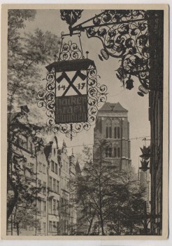 AK Danzig Marienkirche Gdańsk Polen 1940