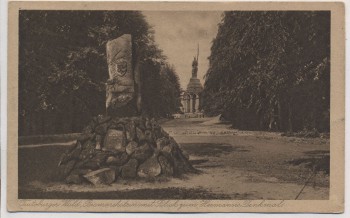 AK Teutoburger Wald Bismarckstein mit Blick zum Hermannsdenkmal b. Hiddesen Detmold 1920
