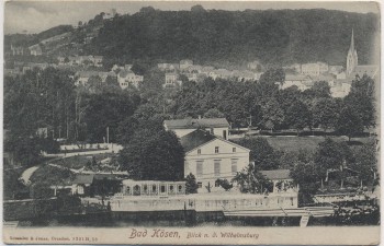 AK Bad Kösen Blick nach der Wilhelmburg Feldpost 1916