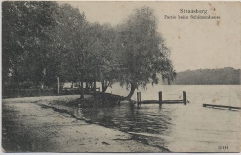 VERKAUFT !!!   AK Strausberg Partie beim Schützenhaus 1911