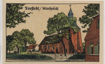 VERKAUFT !!!   Steindruck-AK Loxstedt Kirchplatz 1913 Sammlerstück