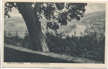 AK Vlotho a. d. Weser Blick vom Amthausberg 1910