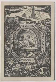 AK Frankenhausen Kyffhäuser Festpostkarte Sonderstempel Kyffhäuser-Flug 1921
