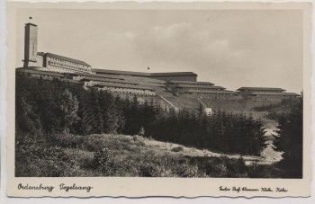 VERKAUFT !!!   AK Foto Ordensburg Vogelsang mit Fahnen b. Gemünd Eifel 1935