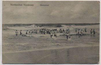 AK Nordseebad Norderney Herrenbad 1910