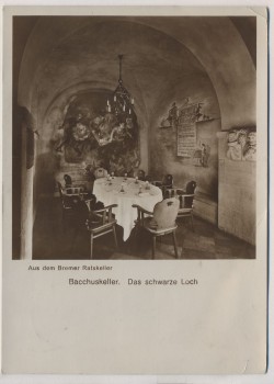 AK Foto Bremen Ratskeller Bacchuskeller Das schwarze Loch 1933