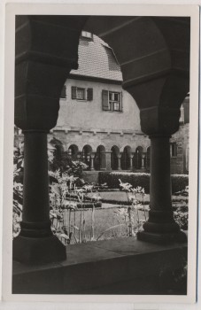 AK Foto Feuchtwangen Romantischer Kreuzgang Kreuzweg 1960