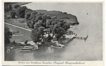 AK Partie am Forsthaus Templin Original Fliegeraufnahme Caputh Schwielowsee 1940