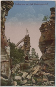 VERKAUFT !!!   AK Greifensteine der Stadt Ehrenfriedersdorf 1914