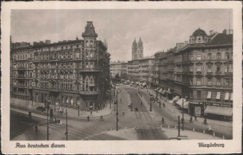 AK Magdeburg Hasselbach-Platz 1930