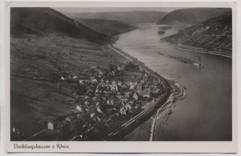 VERKAUFT !!!   AK Foto Trechtingshausen am Rhein Ortsansicht Totale 1935