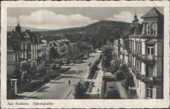 VERKAUFT !!!   AK Bad Nauheim Bahnhofsallee 1952