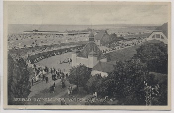 AK Seebad Swinemünde Vor dem Kurhaus Pommern Świnoujście Polen 1928