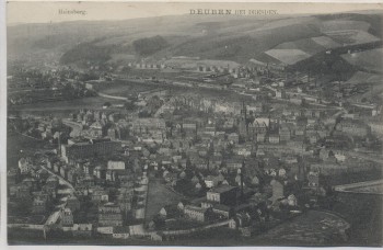 VERKAUFT !!!   AK Deuben bei Dresden Ortsansicht mit Hainsberg b. Freital 1907 RAR