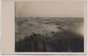 VERKAUFT !!!   AK Foto Lombartzyde b. Nieuwpoort Middelkerke Belgium Schützengraben mit Soldaten 1. WK 1916 RAR