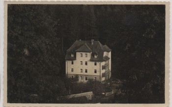 AK Foto Unterachtel Gasthaus Schwimmbad Rauenbusch b. Simmelsdorf Landpoststempel 1942