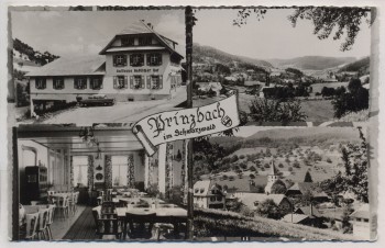 AK Mehrbild Prinzbach im Schwarzwald Badischer Hof b. Biberach Landpoststempel 1962
