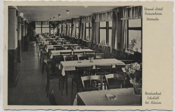 AK Nordseebad Schobüll bei Husum Strand-Hotel Friesenheim Veranda 1941 RAR