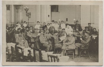 AK Magdeburg Hauptbahnhof Verpflegungssaal Vaterländischer Frauenverein Soldaten Feldpost 1915 RAR