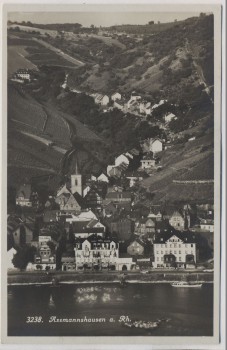 AK Foto Assmannshausen am Rhein Ortsansicht b. Rüdesheim 1935