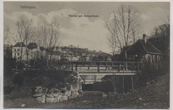VERKAUFT !!!   AK Tübingen Partie am Anlagensee 1916