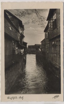 AK Foto Buxtehude Fleth Seitenarm 1940