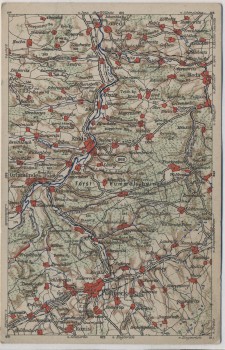 AK Wona-Karte 868 Pössneck mit Kahla Lobeda Orlamünde 1920