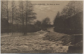 AK Quedlinburg Die Bode am Brühl 1909 RAR