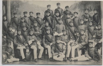 AK Quedlinburg Gruppenbild Studenten Studentika 1909 RAR