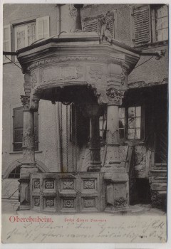 AK Oberehnheim Sechs Eimer Brunnen Obernai Bas-Rhin Elsass Frankreich 1902