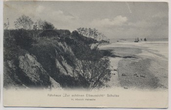 AK Schulau Fährhaus Zur schönen Elbaussicht b. Wedel Kreis Pinneberg 1906