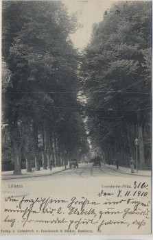 VERKAUFT !!!   AK Lübeck Cronsforder Allee 1910 RAR